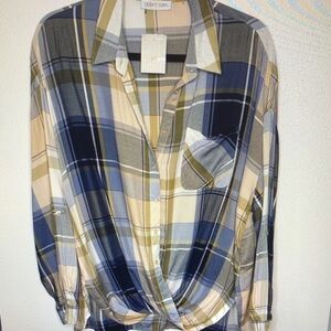 Cloth & Stone Multicolor Plaid Shirt